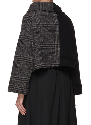Back View - Click To Enlarge - Y'S - Asymmetrical Cropped Jacket
