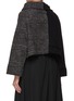 Back View - Click To Enlarge - Y'S - Asymmetrical Cropped Jacket