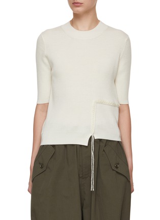 Main View - Click To Enlarge - Y'S - Braided Detail Top