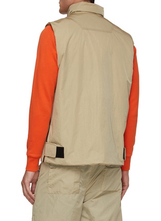 Back View - Click To Enlarge - PAUL & SHARK - Utility Padded Detachable Front Panel Mock Neck Vest