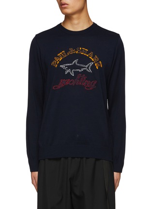 Main View - Click To Enlarge - PAUL & SHARK - Knit Logo Sweater