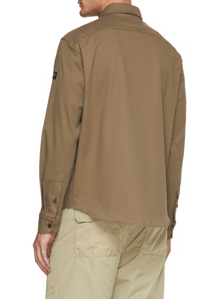 Back View - Click To Enlarge - PAUL & SHARK - Chest Pockets Cotton Twill Overshirt