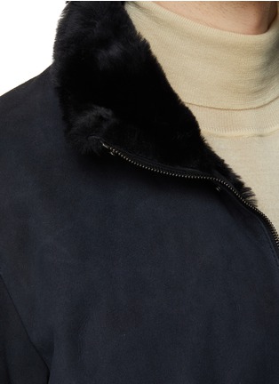  - PAUL & SHARK - Leather Sheepskin Water Repel Car Coat