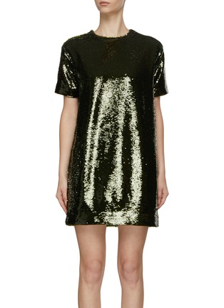 Main View - Click To Enlarge - THE FRANKIE SHOP - Riley Sequin Embellished Mini Dress