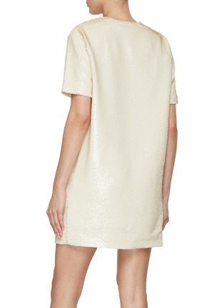 Back View - Click To Enlarge - THE FRANKIE SHOP - Riley Sequined T-Shirt Mini Dress