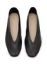 Detail View - Click To Enlarge - LE MONDE BERYL - Luna Almond Toe Leather Ballerina Flats