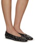 Figure View - Click To Enlarge - LE MONDE BERYL - Luna Almond Toe Studded Leather Ballerina Flats