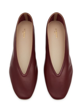 Detail View - Click To Enlarge - LE MONDE BERYL - Luna Leather Ballerina Flats