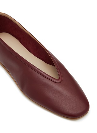 Detail View - Click To Enlarge - LE MONDE BERYL - Luna Leather Ballerina Flats
