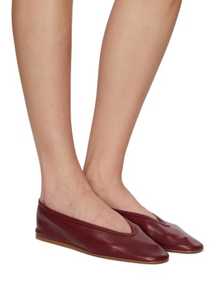 Figure View - Click To Enlarge - LE MONDE BERYL - Luna Leather Ballerina Flats