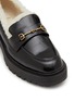 Detail View - Click To Enlarge - SAM EDELMAN - Laurs Cozy 40 Shearling Lined Leather Loafers