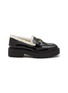 Main View - Click To Enlarge - SAM EDELMAN - Laurs Cozy 40 Shearling Lined Leather Loafers