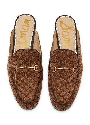 Detail View - Click To Enlarge - SAM EDELMAN - Linnie Linen Horsebit Slides