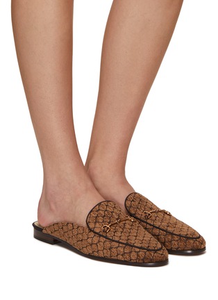 Figure View - Click To Enlarge - SAM EDELMAN - Linnie Linen Horsebit Slides