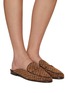 Figure View - Click To Enlarge - SAM EDELMAN - Linnie Linen Horsebit Slides