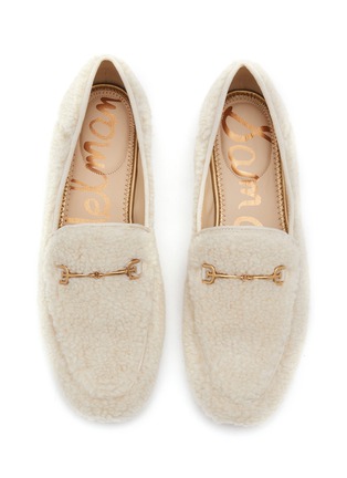 Detail View - Click To Enlarge - SAM EDELMAN - Loraine Shearling Horsebit Loafers