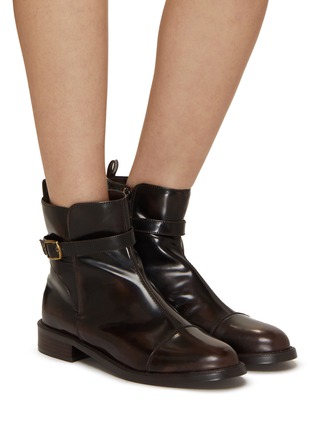 Figure View - Click To Enlarge - SAM EDELMAN - Nolynn Leather Ankle Boots