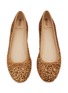 Detail View - Click To Enlarge - SAM EDELMAN - Felicia Luxe Cheetah Patterned Ballerina Flats