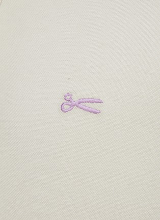  - DENHAM - ‘Lupo’ Scissors Logo Embroidery Cotton Blend Polo Shirt
