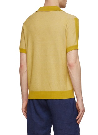 Back View - Click To Enlarge - FRESCOBOL CARIOCA - Rino Buttonless Polo Shirt