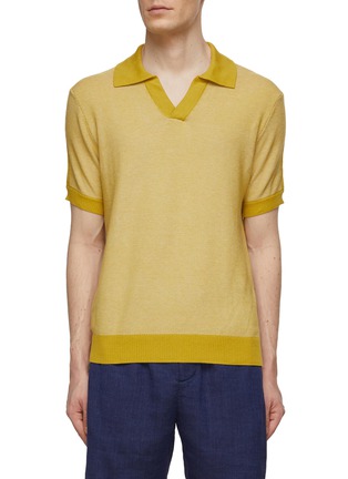 Main View - Click To Enlarge - FRESCOBOL CARIOCA - Rino Buttonless Polo Shirt