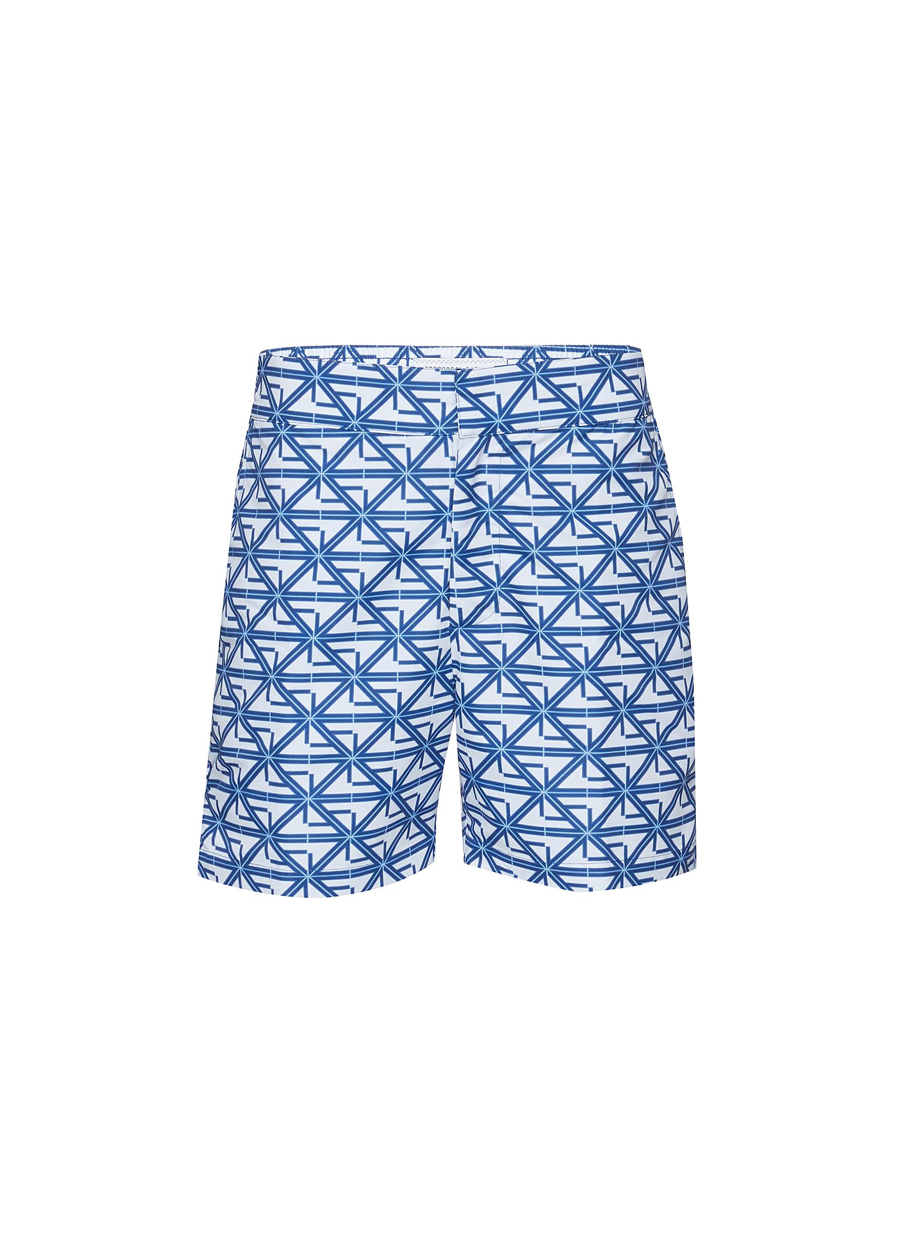 Frescobol Carioca Monogram Print Swim Shorts