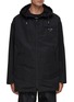 Main View - Click To Enlarge - PRADA - Logo Plaque Hooded Parka