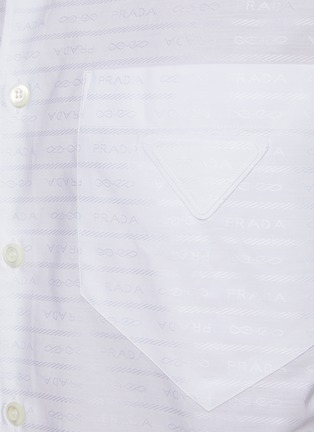  - PRADA - Triangular Logo Cotton Shirt