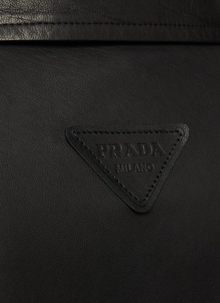  - PRADA - Zip Up Leather Jacket