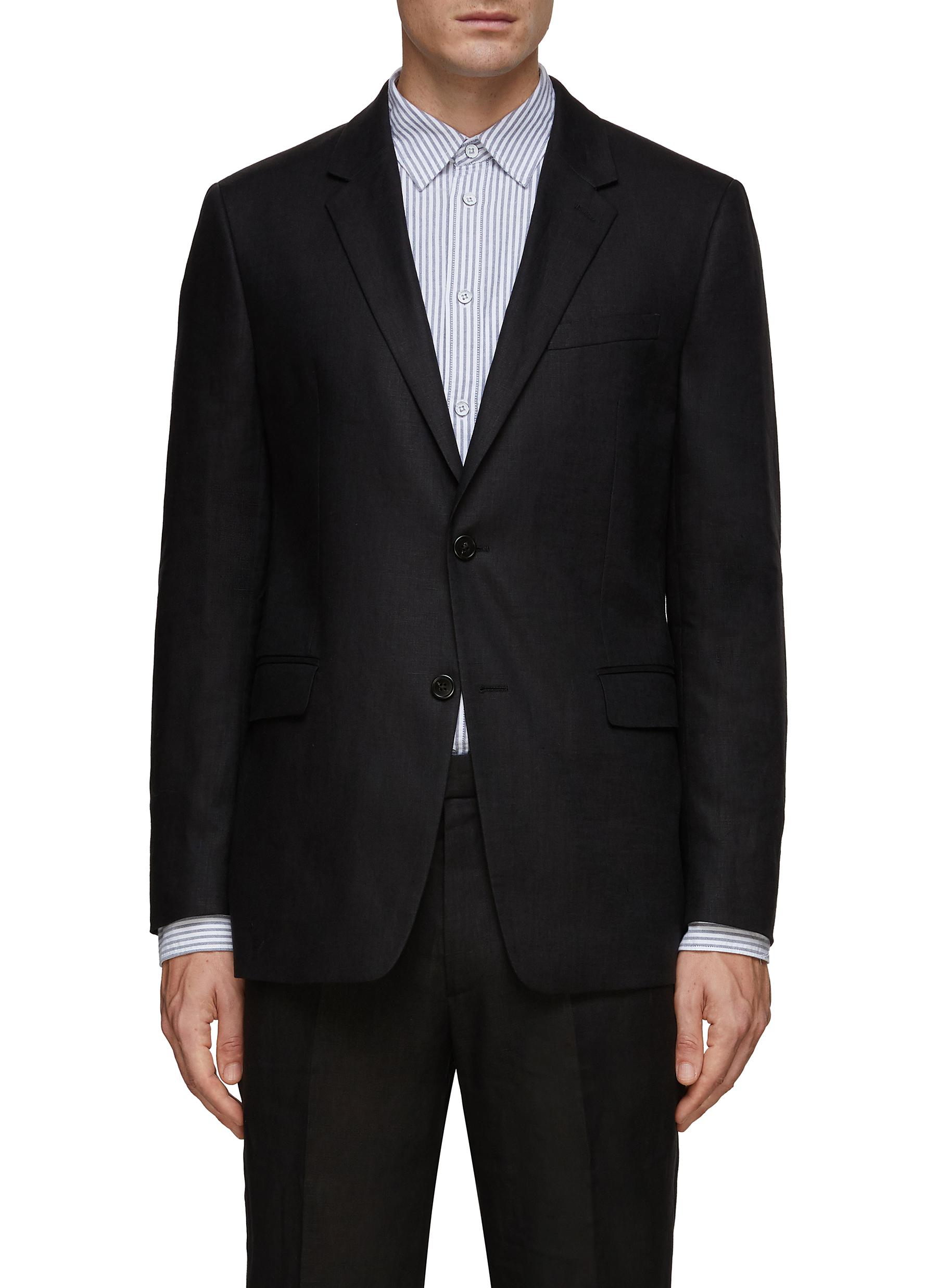 Theory linen outlet blazer