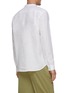 Back View - Click To Enlarge - THEORY - Irving Linen Band Collar Shirt