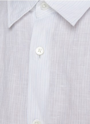  - THEORY - Irving Striped Linen Shirt