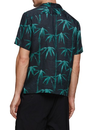 Back View - Click To Enlarge - THEORY - Camps Printed Linen Shirt