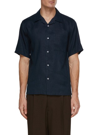 Main View - Click To Enlarge - THEORY - Noll Linen Short Sleeve Shirt