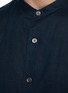  - THEORY - Irving Linen Band Collar Shirt