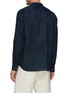 Back View - Click To Enlarge - THEORY - Irving Linen Band Collar Shirt