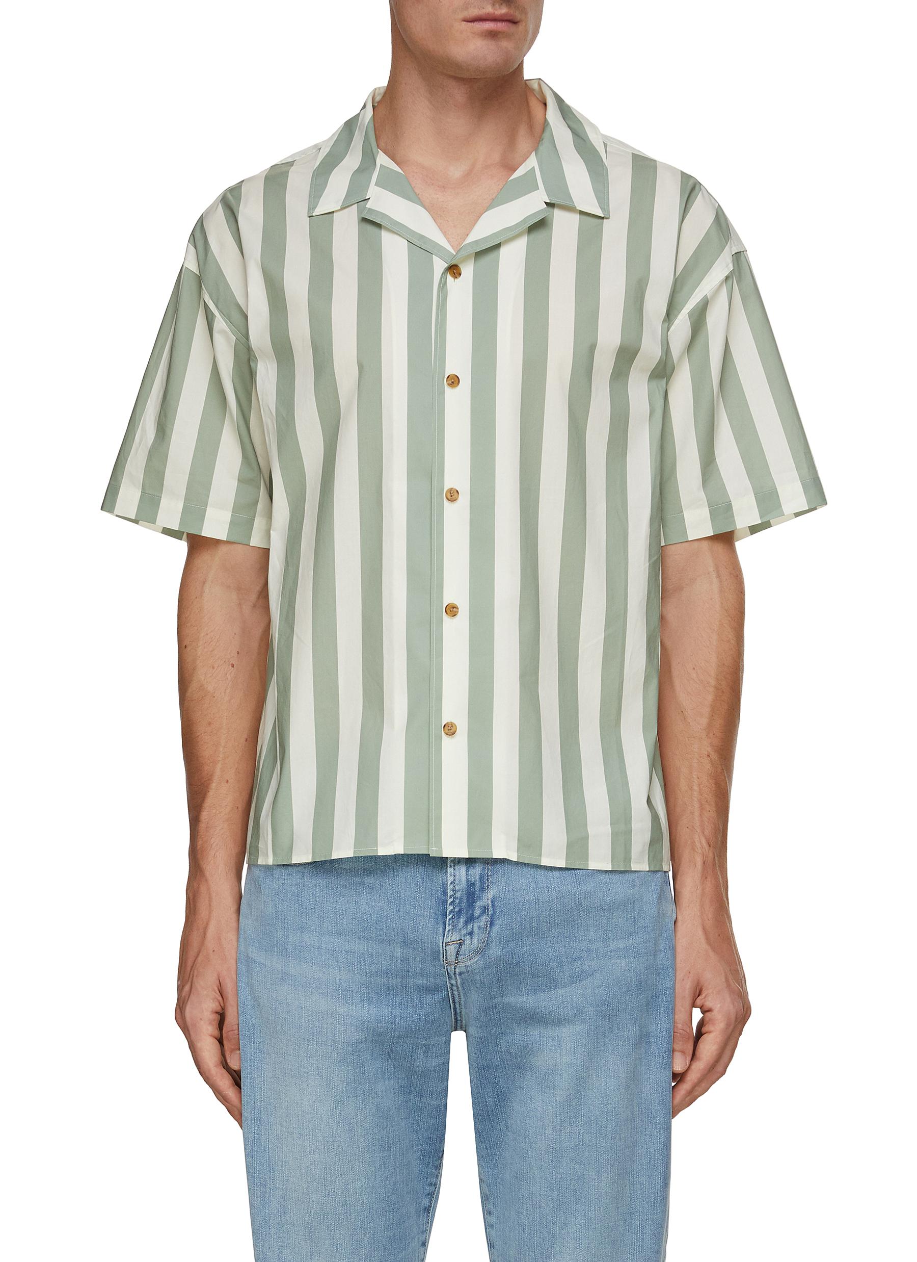 FRAME DENIM Stripe Printed Shirt
