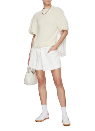 Figure View - Click To Enlarge - SACAI - Belted Denim Shorts
