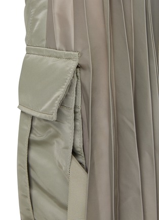 - SACAI - Pleated Nylon Midi Skirt