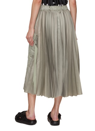 Back View - Click To Enlarge - SACAI - Pleated Nylon Midi Skirt