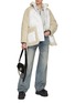 Figure View - Click To Enlarge - SACAI - Faux Shearling Blouson Jacket
