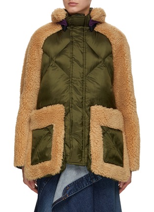 Main View - Click To Enlarge - SACAI - Faux Shearling Blouson Gilet