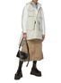 Figure View - Click To Enlarge - SACAI - Wool Quilted Coat
