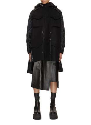 Main View - Click To Enlarge - SACAI - Wool Quilted Coat