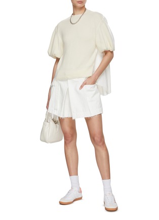 SACAI | Knit Puff Sleeve Top | Women | Lane Crawford