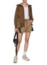 Figure View - Click To Enlarge - SACAI - Technical Jersey Shorts
