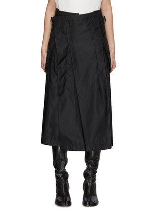 Main View - Click To Enlarge - SACAI - Buckled Wrap Midi Skirt