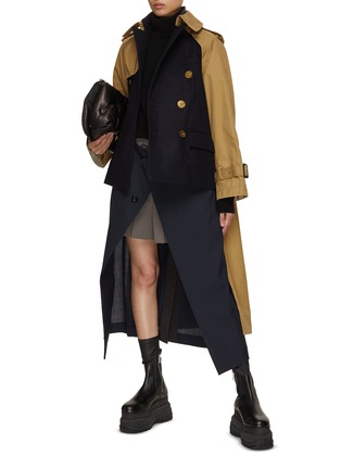 Figure View - Click To Enlarge - SACAI - Wool Mix Coat