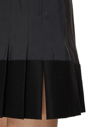  - SACAI - Pleated Taffeta Shorts