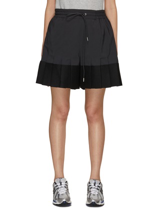 Main View - Click To Enlarge - SACAI - Pleated Taffeta Shorts